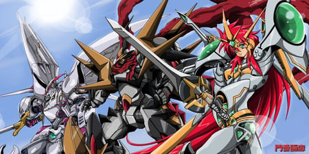 team valsione - gundam, anime, daizengar, other