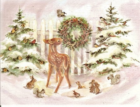 Winter Wonder - christmas, winter, holiday, deer