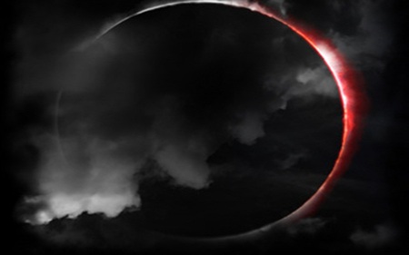 Eclipse - eclipse, moon, dark, night, fantasy