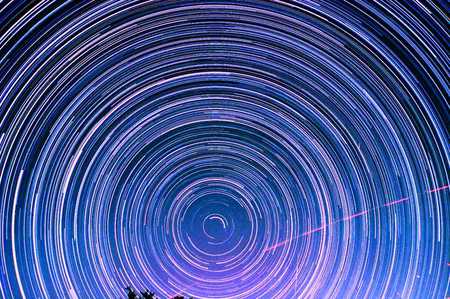 Star Trails - space, trails, night, stars, sky