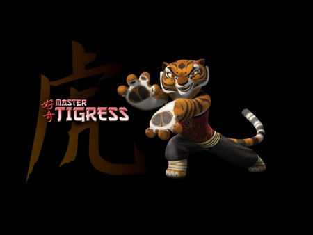 Master Tigress - kungfu panda, tigress, fantasy, tiger