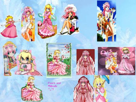 Peach and Milfeulle - mario, anime, galaxy angel, games, pink