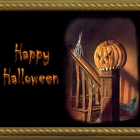 Happy Halloween with frame