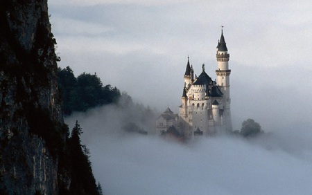 Fairy Tale - fairy tale, architecture, mist, castle