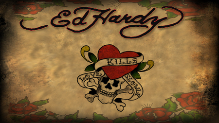 Ed Hardy - designer, heart, fashion, death, love, ed hardy, skull