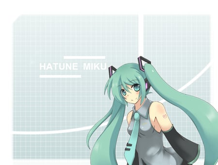 Hatsune Miku - pretty, tie, anime, vocaloid, blue, beautiful, twintail, beauty, hatsune miku, miku, blue hair, cute, hatsune, vocaloids, blue eyes