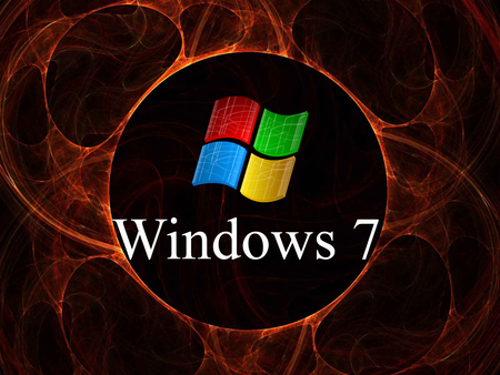 Windows 7 burns - windows, microsoft, computer, system, fire, internet, burn, orange, 7