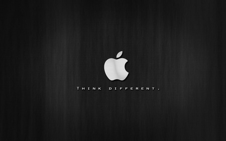 just think diffrent-Apple - com, silver, computer, system, technology, apple, black, mac