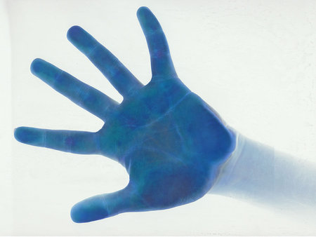 blue hand - cold, 3d, hand, blue, abtract, cg