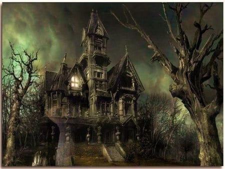 haunted - house, gost, haunted, creepy