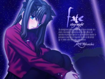 Rin - tohsaka, fate stay night, blush, rin