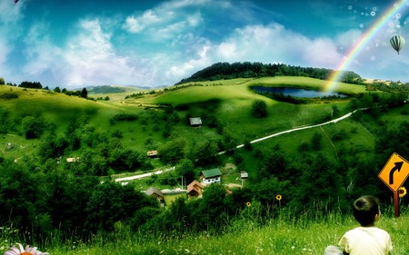 Amazing View - nature, green, tree, view