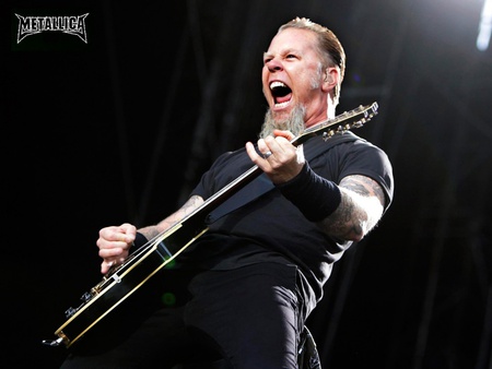 james hetfield - back, hard, rock, entertainment, man, male, music, guitar, metal, loud