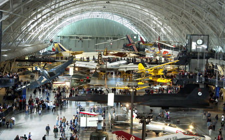 Boeing Aviation Hangar - museum, usa, hangar, boeing, aircraft, national air and space museum