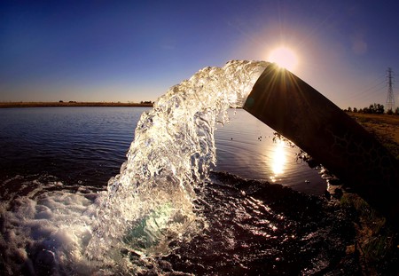 Spray - sky, cascade, water, sea