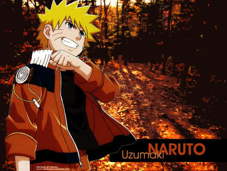 Naruto, A Greatly improved Ninja - uzumaki, leaves, forest, naruto