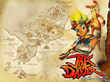 Map to Destiny - map, jaks granddad, jak, daxter, grandfather