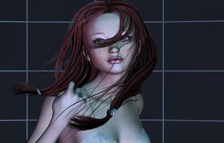 Woman - woman, hair, 3d, beautiful