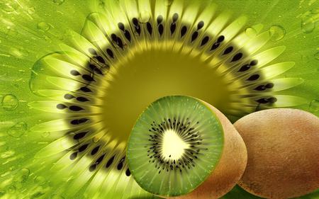 Kiwi - abstract, kiwi, 3d, fruit