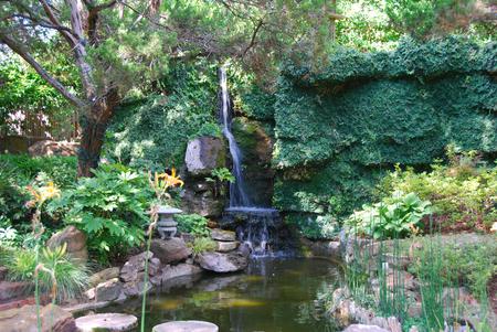 Waterfall - waterfall, sky, trees, nature