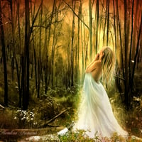 Girl in the Autumn Forest