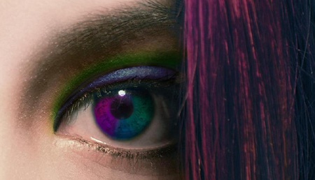 Rainbow Delight - rainbow, eye, girl, fantasy