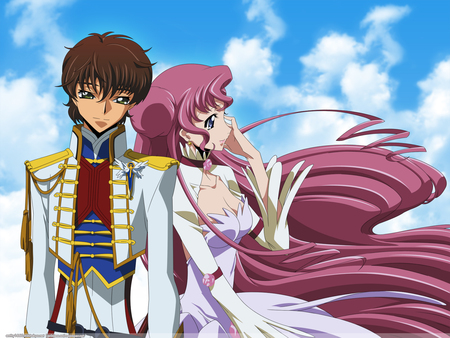 Euphemia and Suzaku - love, couple, suzaku, anime, cute, code geass, euphemia