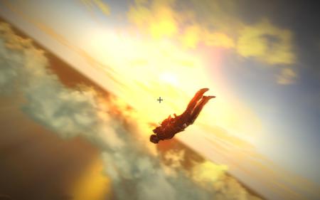 justcause 2 - shooters, skydiving, video games, sky