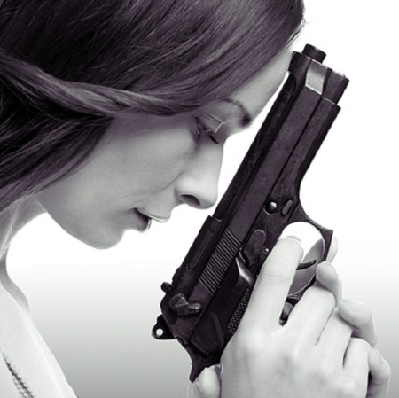 Girls 'n Guns, Gotta Love 'em - thoughtful, girl, fantasy, gun