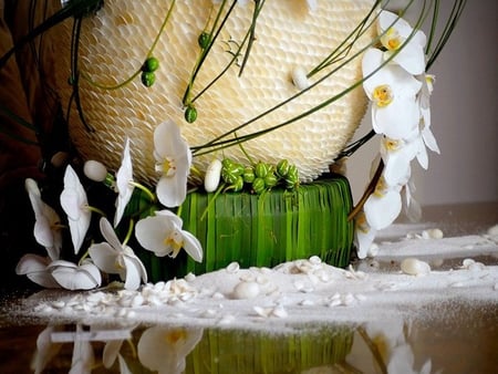 White Flowers - flowers, white, arrangement, photography