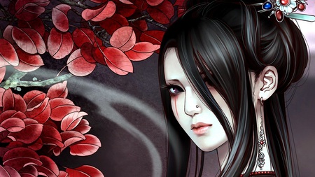 Oriental CG - oriental, girl, fantasy, cg art