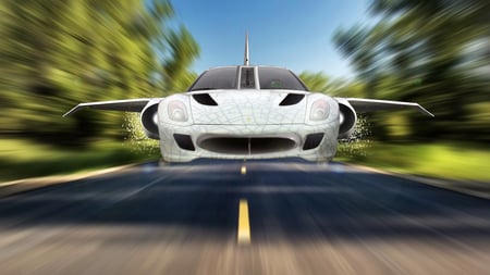 Ferrari jet fighter - fighter, car, jet, fly