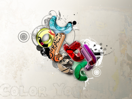 C_o_l_l_e_c_t_ - typo, c-o-l-l-e-c-t-, new, 3d