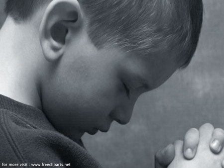 BOY IN PRAYER  PEACEFUL SCENE - boy, in, cute, prayer