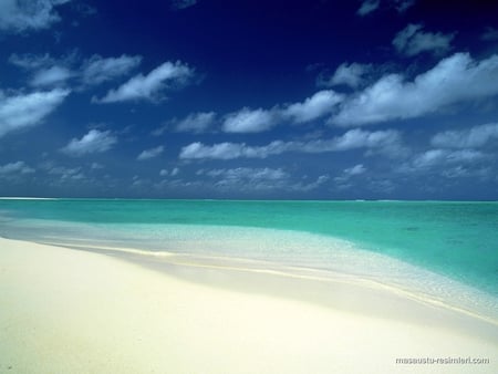 White sand beach - white, perfect, sea, coast