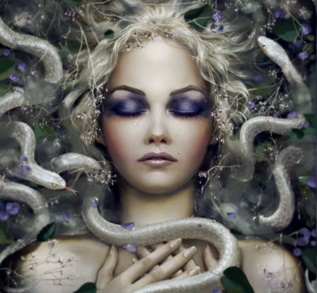 Medusa Sleeps - fantasy, medusa, sleep, snakes, gorgon