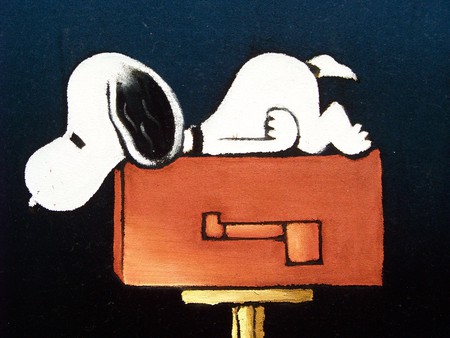 An Old Time Favourite - snoopy, relaxing, charley brown, puppy, mailbox