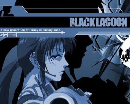 Black Lagoon - black lagoon, weapon, blue, revi