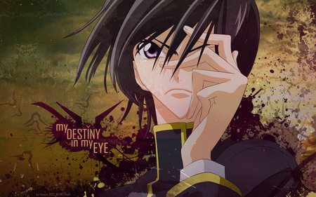 my DESTINY in my EYE - destiny, lelouch, anime, code geass, lamperouge