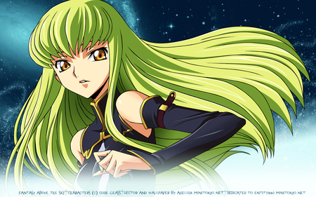 C.C - sexy, cc, anime girl, green hair, code geass, cute