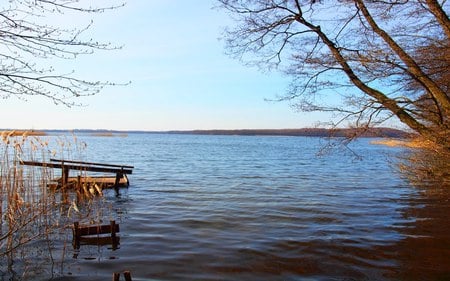 Drawsko Lake - poland, lake, spring, drawsko