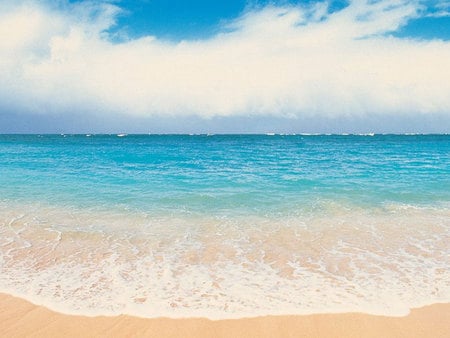 Simply Beautiful - waves, blue sea, sand, beach