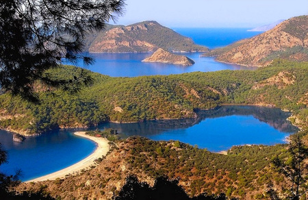 Oludeniz Fethiye Turkey - oceans, blue, fethiye, landscape, sea, turkey, oludeniz, nature, canyons, green, lakes