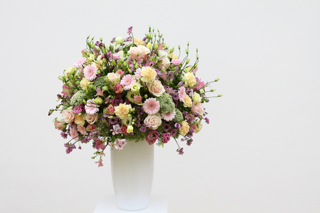 still life - nice, roses, photography, bouquet, still life, vase, white, cool, beautiful, flowers, photo, flower, elegantly, harmony