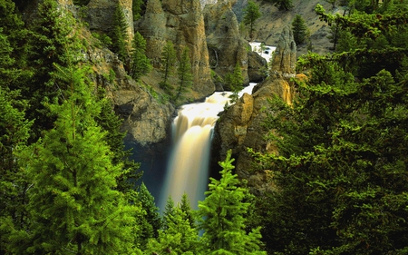 TOWER FALLS - wyoming, national, fall, tower, park, yellowstone