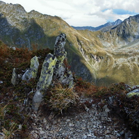 Fall winter on the peaks