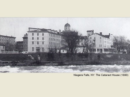 Niagara Falls, NY: The Cataract House (1890) - architecture, water, hotel, niagara falls