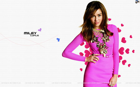 Miley in Pink - montana, miley, girl, hannah, cyrus