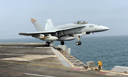 Time to Go - fighter, f18, jet, carrier, military, hornet