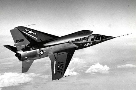 North American F-107 Ultra Sabre - united states air force, experimental aircraft, north american, us air force